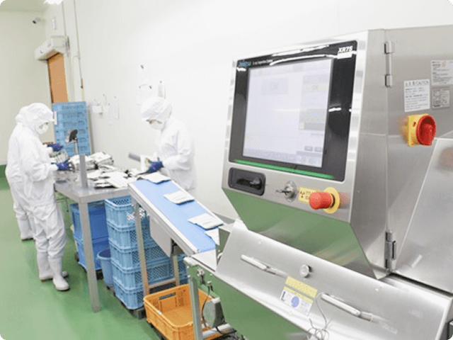 国際基準を満たすヒト用の食品工場で製造